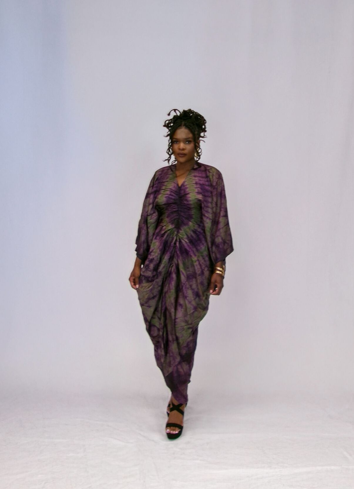 Äramí ruched bubu dress - Dark Purple