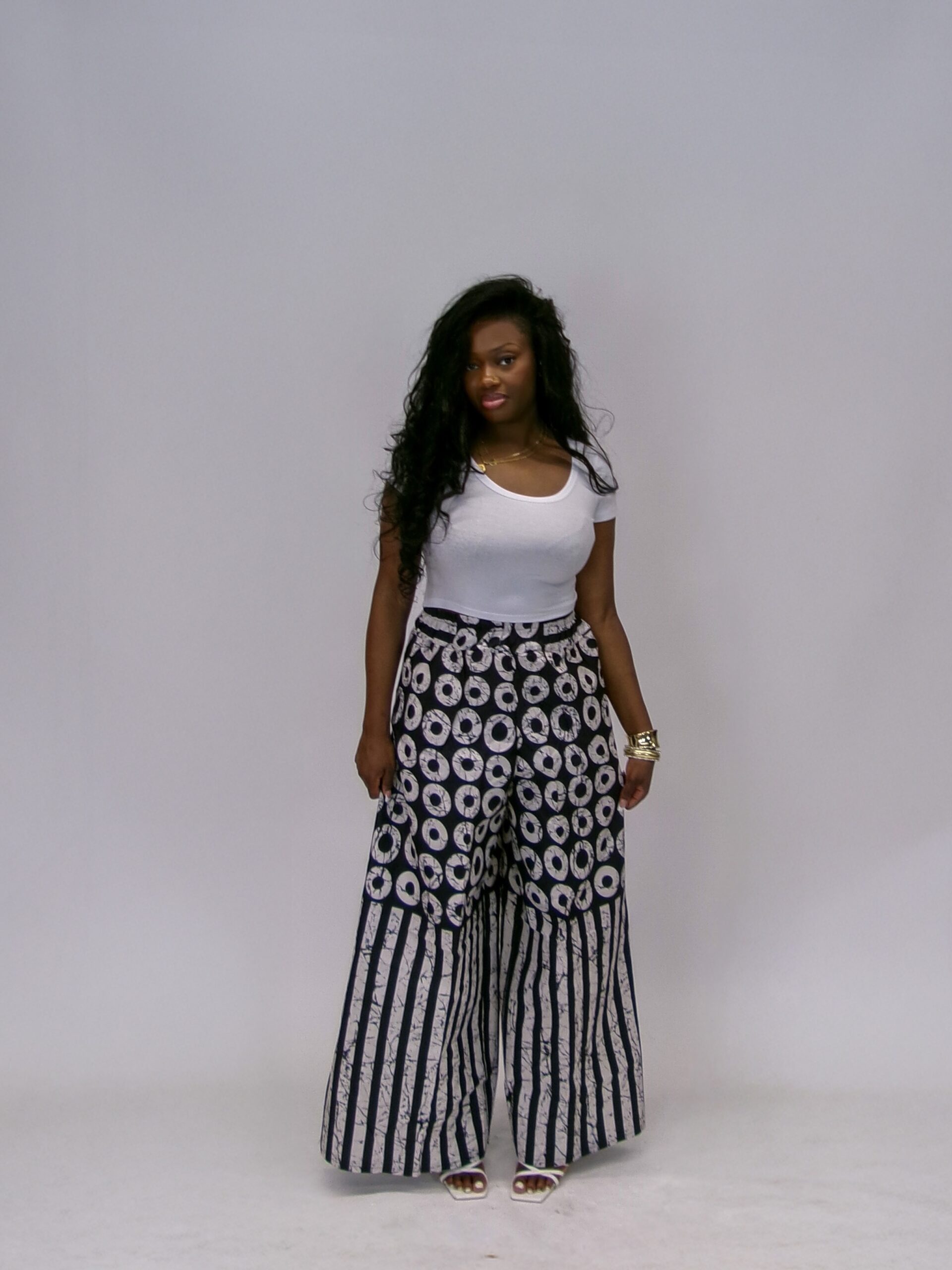 Äramí jumbo pants - Black and White