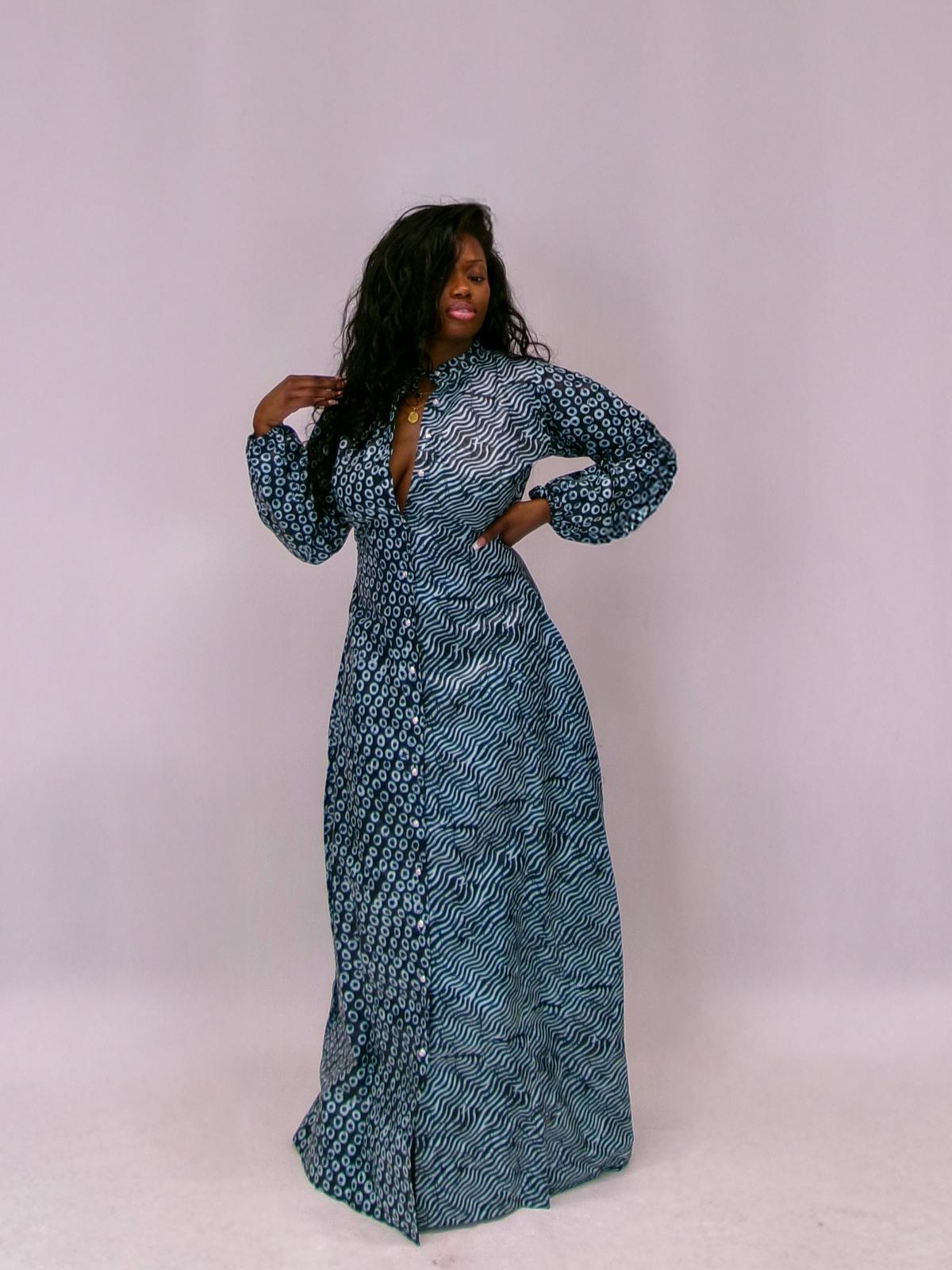 ⁠Long Ankara dresses